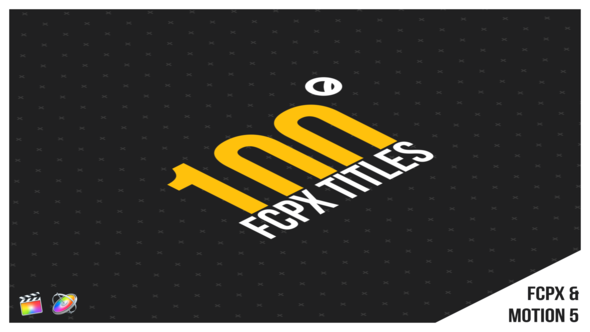 100 Titles | FCPX or Apple Motion