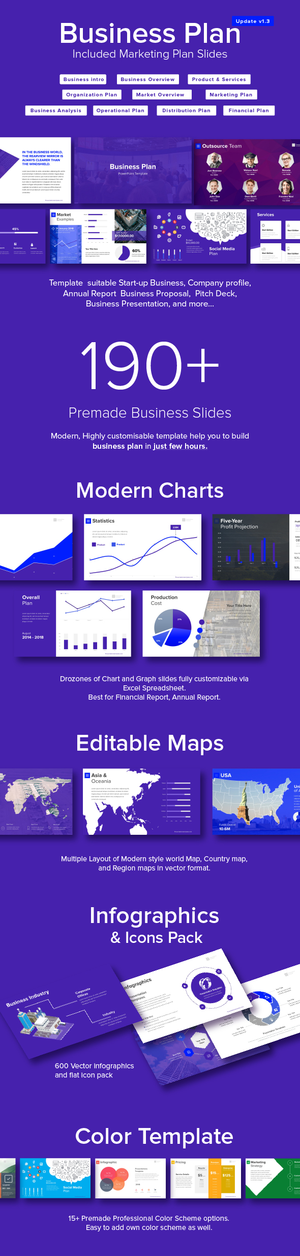 Business Plan PowerPoint Template - Marketing Plan Template - Business PowerPoint Templates