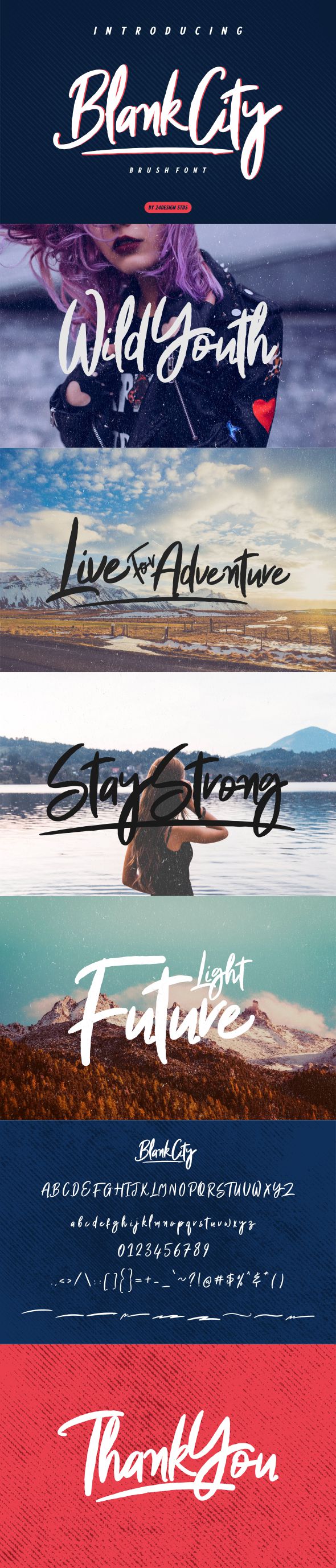 Blank City Script - Script Fonts