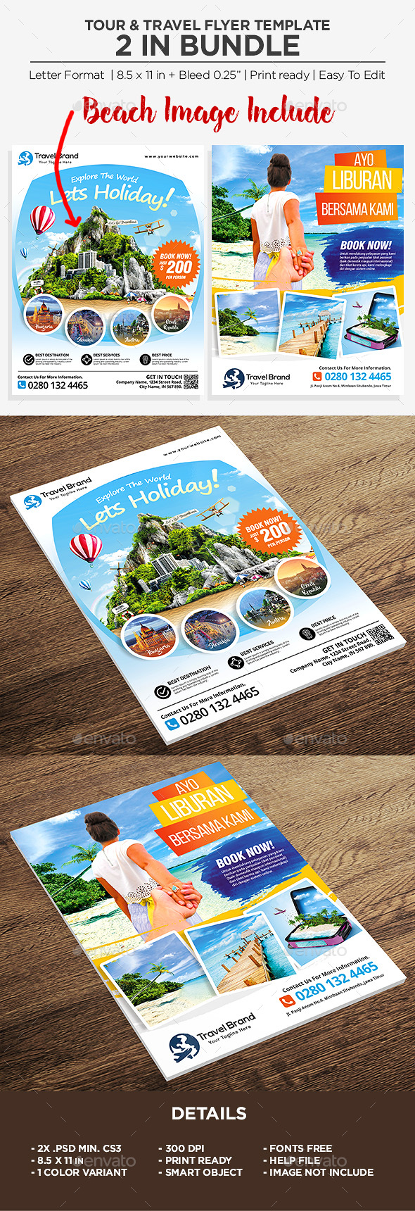 Travel Flyer - Bundle - Holidays Events