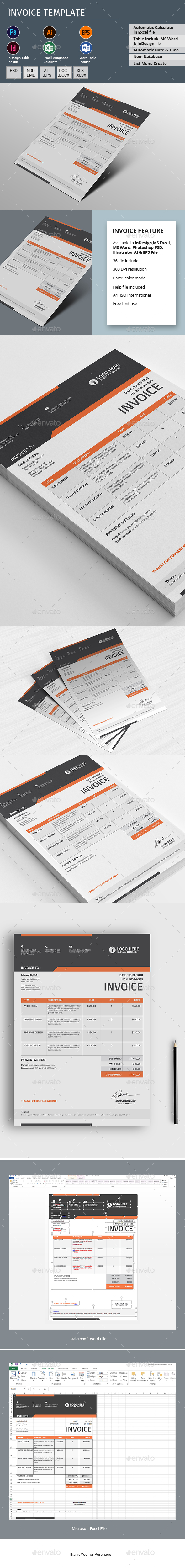 Invoice Template - Proposals & Invoices Stationery