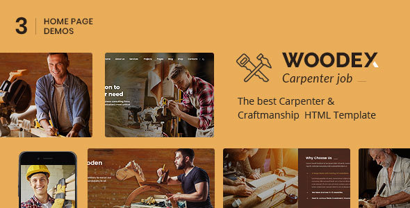 Fabulous Woodex - Carpenter and Craftman Business HTML Template