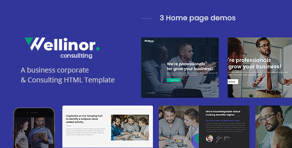 Top Wellinor - Business Consulting HTML Template
