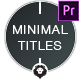 Minimal Titles - VideoHive Item for Sale