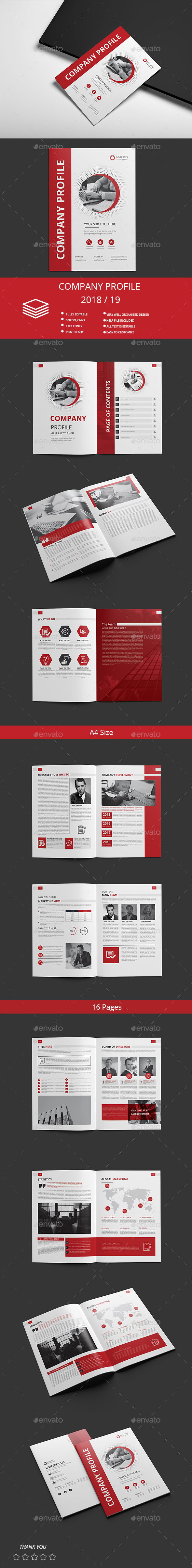 Company profile - Brochures Print Templates