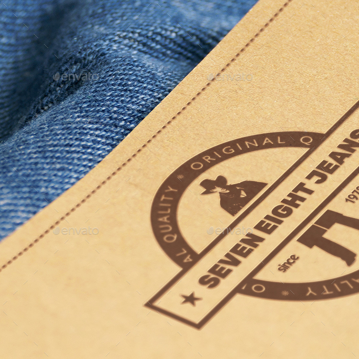 Download 4 Photorealistic Jeans Label Mockups by valery_medved | GraphicRiver