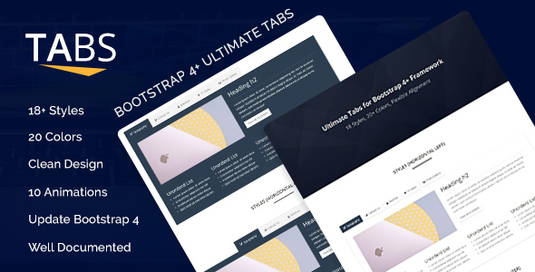 Boot Tabs - Ultimate Tabs for Bootstrap 4+ Framework - CodeCanyon Item for Sale
