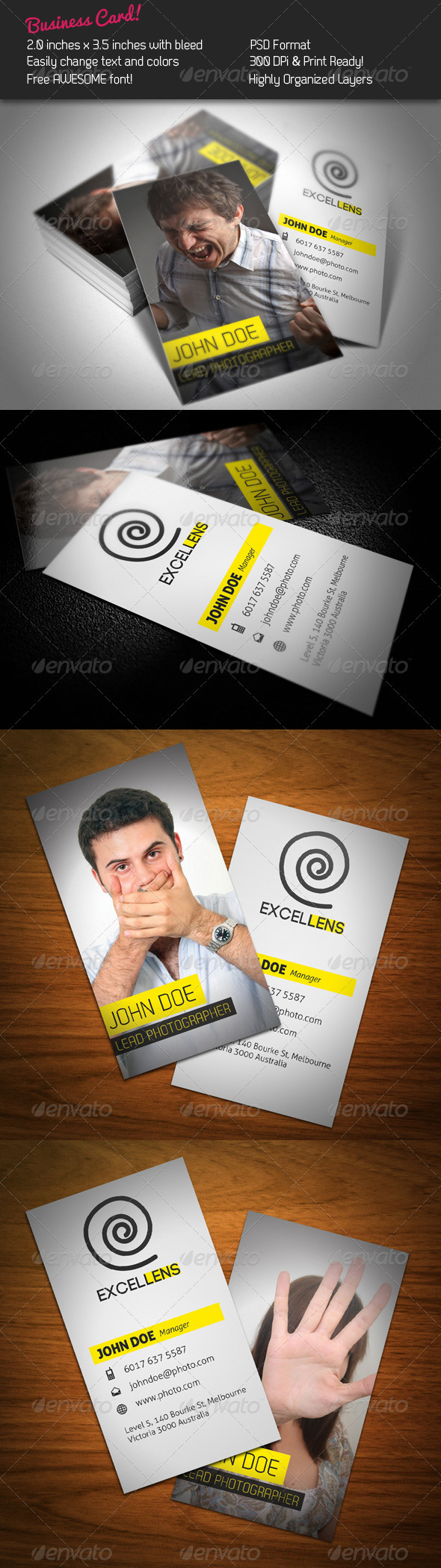Excellens Business Card - Creative Business Cards