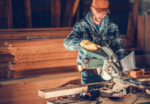 Woodwork Contractor Job Stock Photo by duallogic | PhotoDune