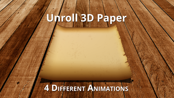 Unroll Paper 3D