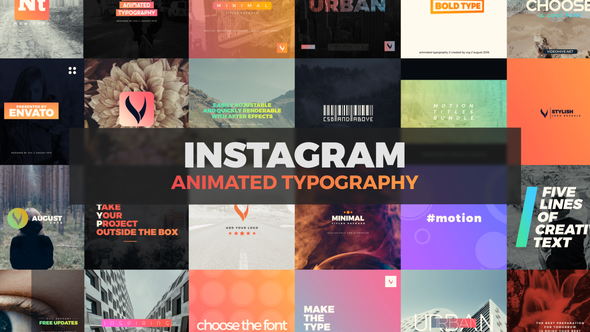 Instagram Typography - VideoHive 22535758