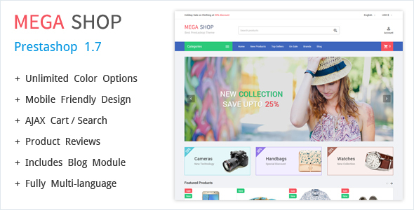 MegaShop - Prestashop Theme 