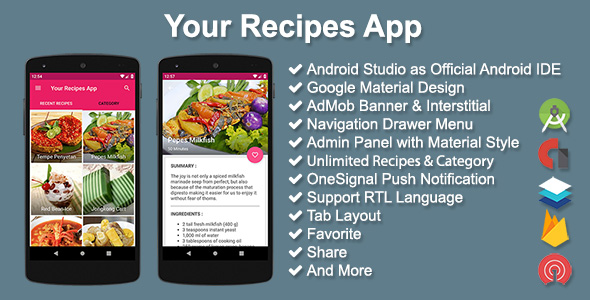 Your Recipes App - CodeCanyon Item for Sale