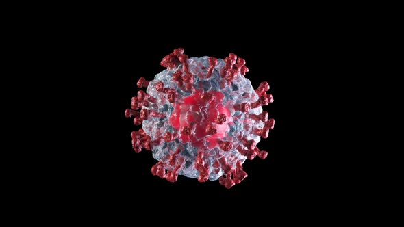Visualisation of Corona Virus Coronavirus COVID-2019 in Microscope