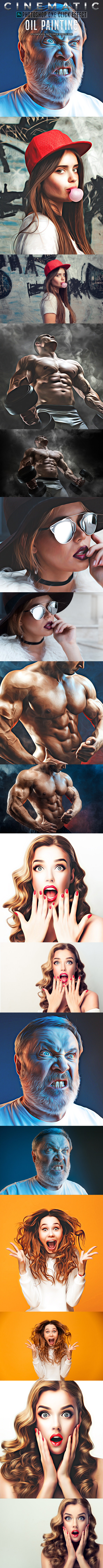 Oil Painting Photoshop Actions - Photo Effects Actions