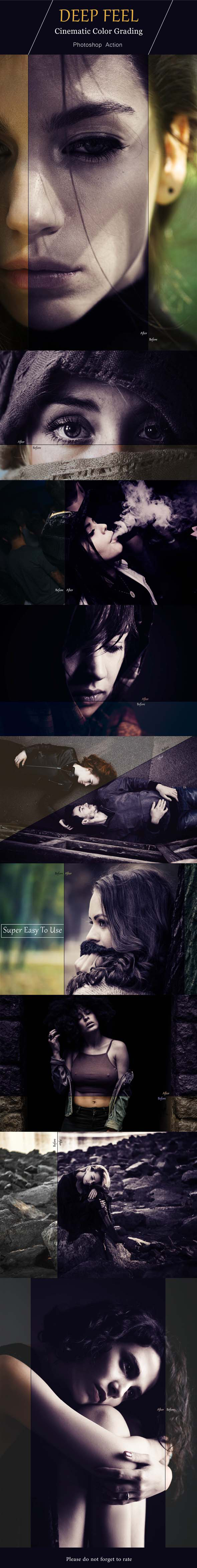 Neo Deep Feel Cinematic Color Grading Photoshop Action - Photo Effects Actions
