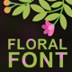 Floral animated fonts - VideoHive Item for Sale