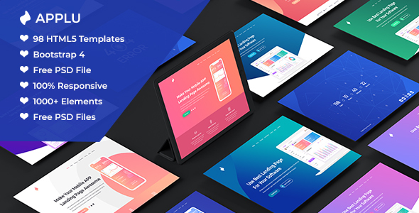 Applu - Creative App Landing Page and Software showcase