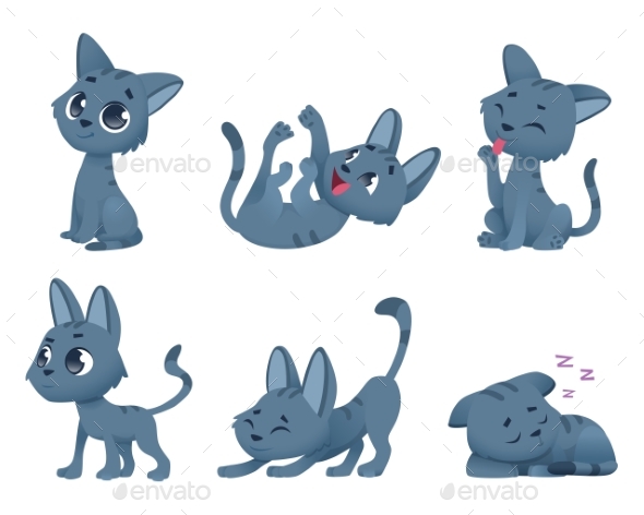 Baby Cats - Characters Vectors