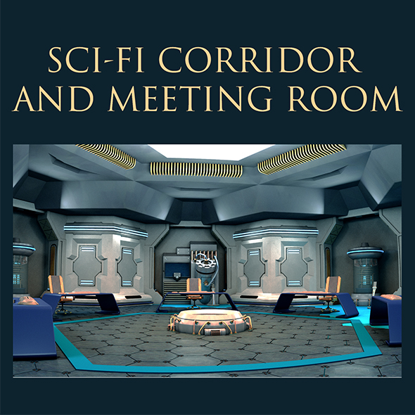 Sci-Fi Corridor and - 3Docean 22581085