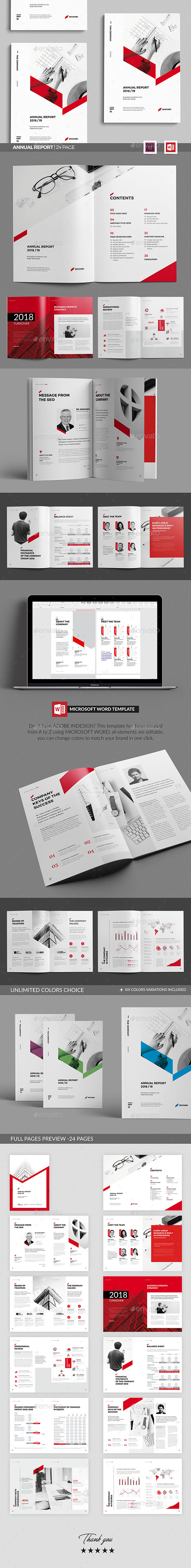 Sharp Annual Report - Brochures Print Templates