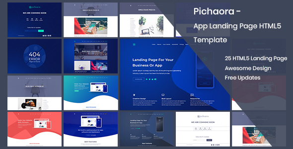 Fabulous Pichaora - App Landing Page HTML5 Template