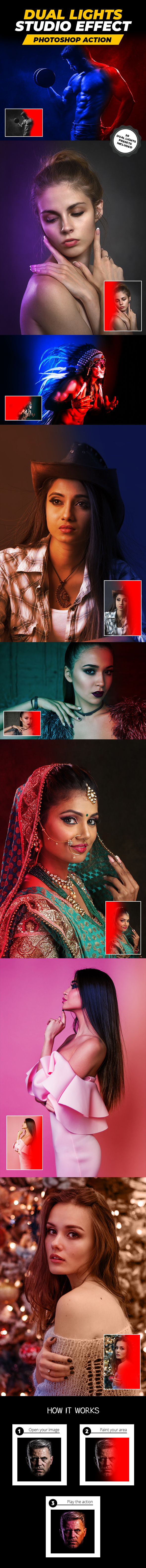 Dual Lights Studio Effect - EthanFX - Photo Effects Actions
