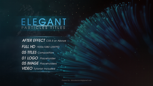 Elegant Particles Titles - VideoHive 22573217
