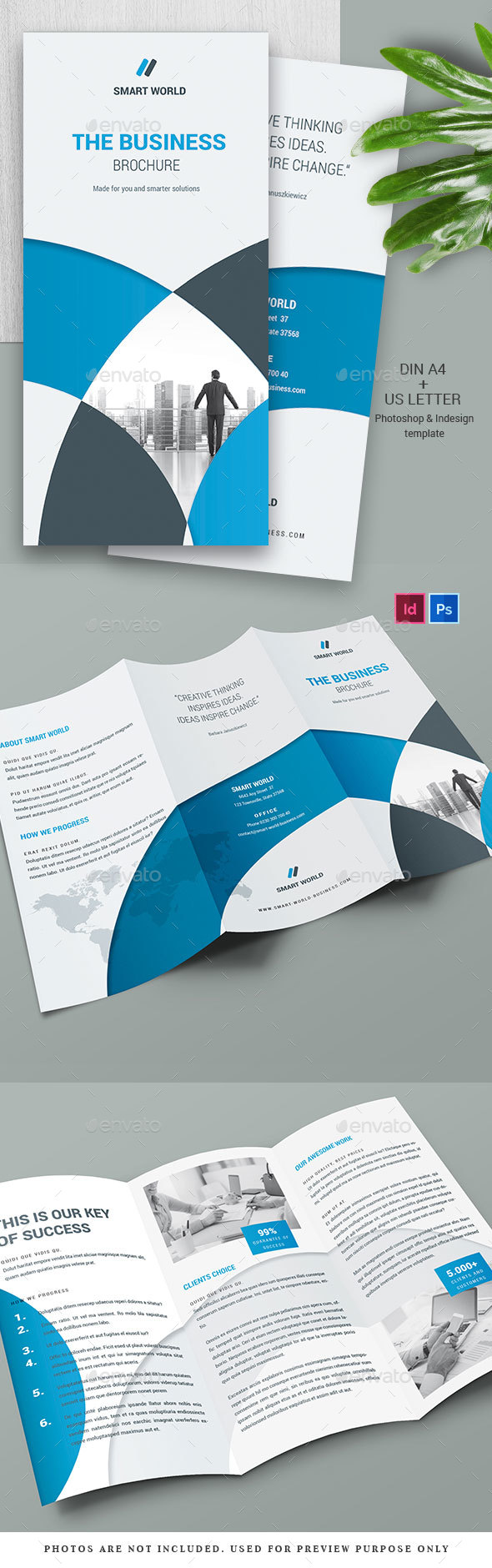 Business Trifold Brochure - Brochures Print Templates