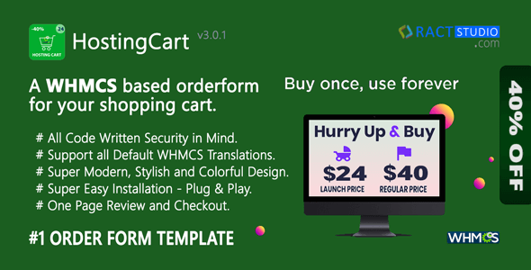 HostingCart - Advanced WHMCS Order Form Template - One Page Review & Checkout - CodeCanyon Item for Sale
