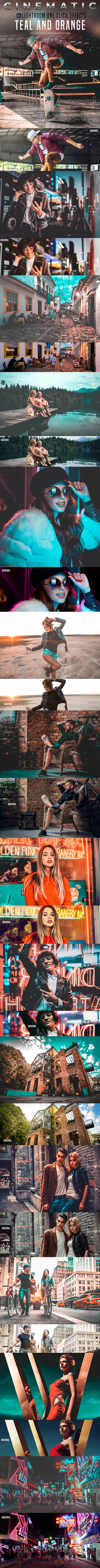 Teal & Orange Lightroom Presets - Photo Effects Actions