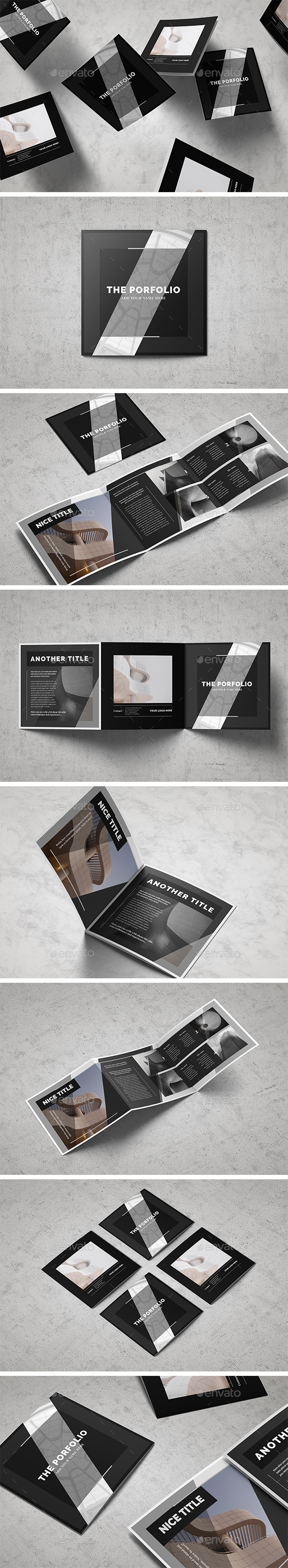 Multipurpose Square Brochure - Brochures Print Templates