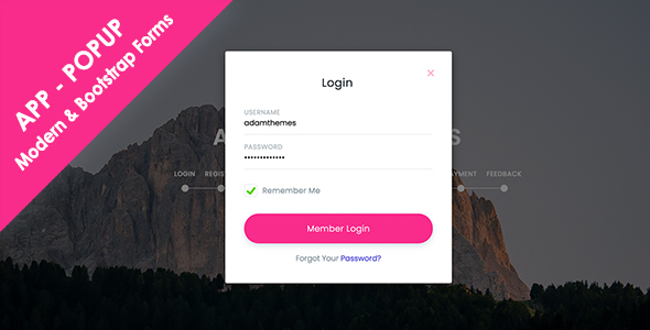 App Popup Forms - Modern & Bootstrap Forms - CodeCanyon Item for Sale