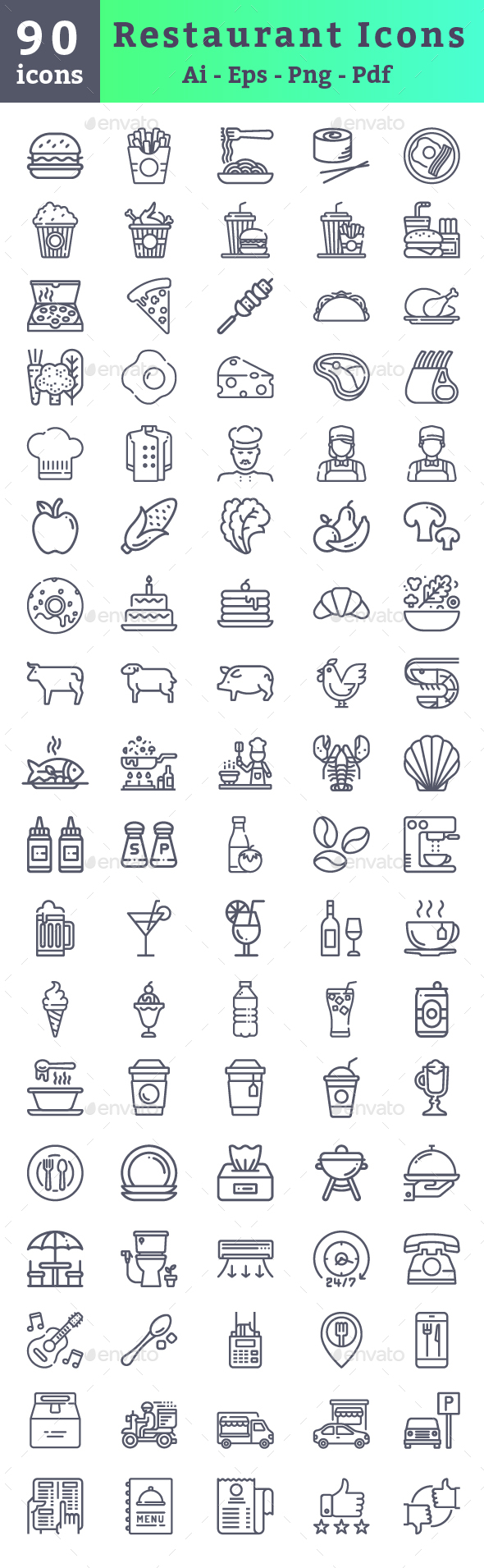 Restaurant Icons - Icons