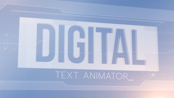 Digital Text Animator - VideoHive 22586240