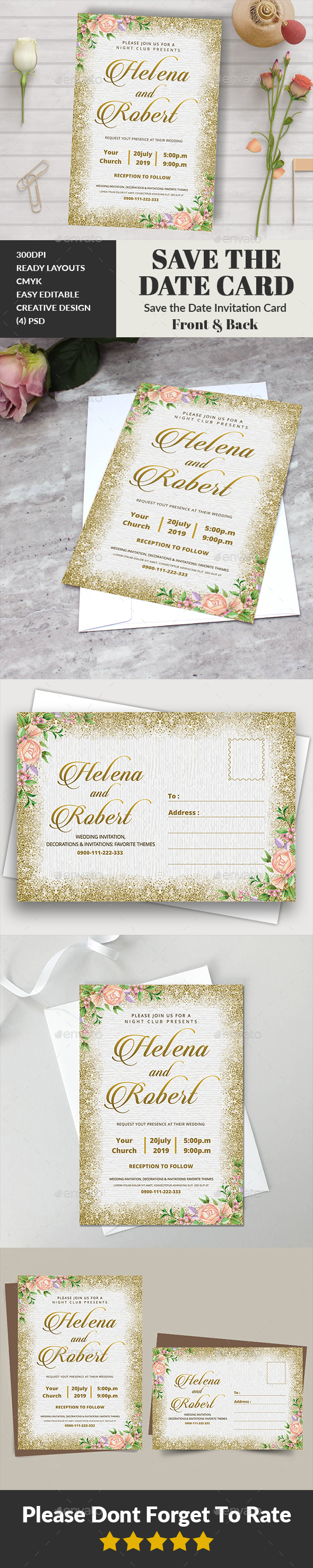 Wedding Invitation - Cards & Invites Print Templates