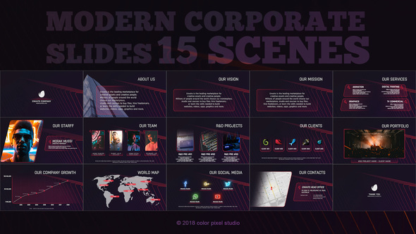 Modern Corporate Slides - VideoHive 22586418