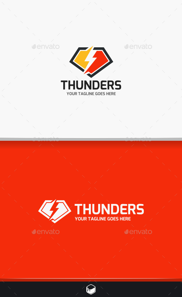 Thunder Lightning Logo - Symbols Logo Templates