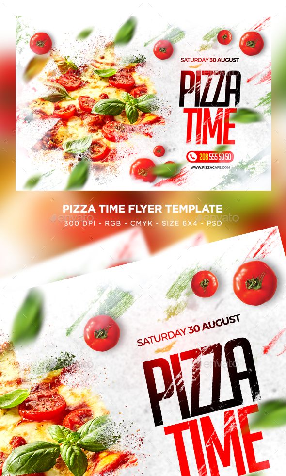 Pizza Time Flyer - Restaurant Flyers
