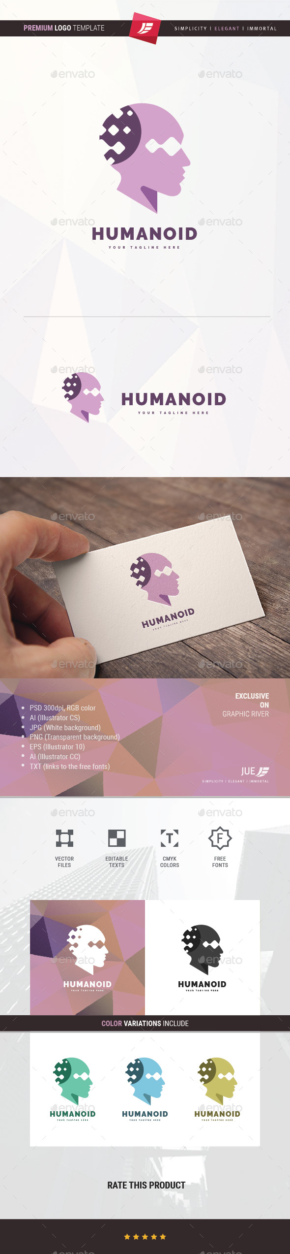 Humanoid Logo - Humans Logo Templates