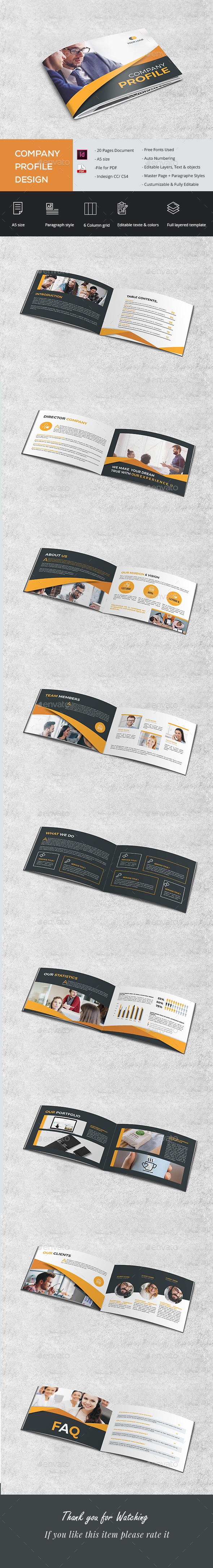 A5 Company Brochure - Brochures Print Templates
