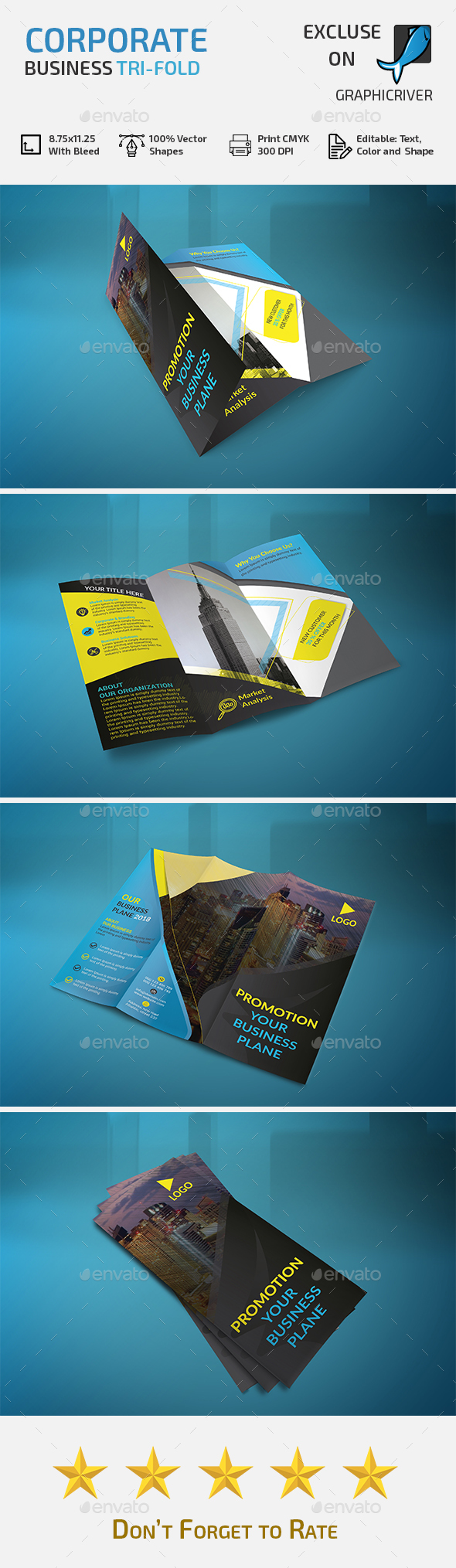Tri-fold Brochure - Brochures Print Templates