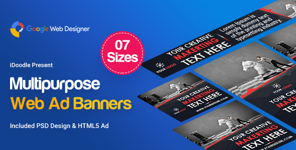 Multi Purpose Banners HTML5 D1 - Google Web Designer
