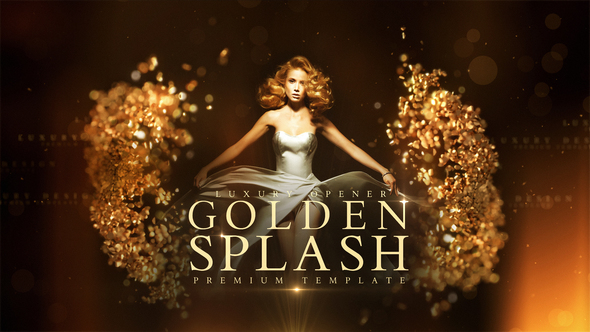 Golden Splash - VideoHive 22588972