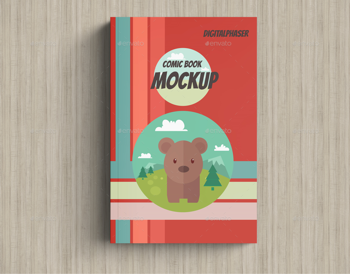 Download Comic Soft Cover Book Mockup by Fusionhorn | GraphicRiver
