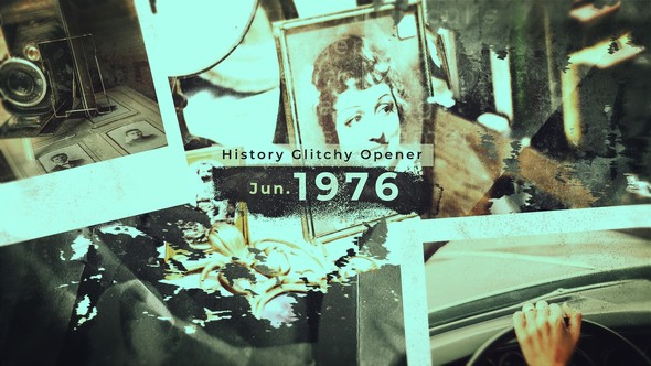 History Glitchy Opener - VideoHive 22589536