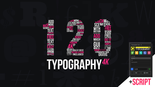Kinetic Typography 4K Package | Typography Tool