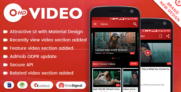 HD Video with Material Design - CodeCanyon Item for Sale