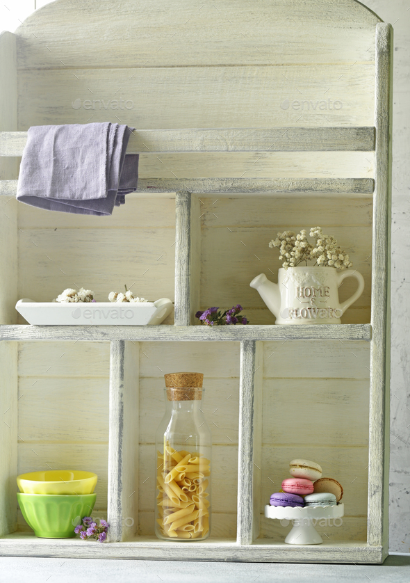 Kitchen Wooden White Cupboard Stock Photo by Dream79 | PhotoDune