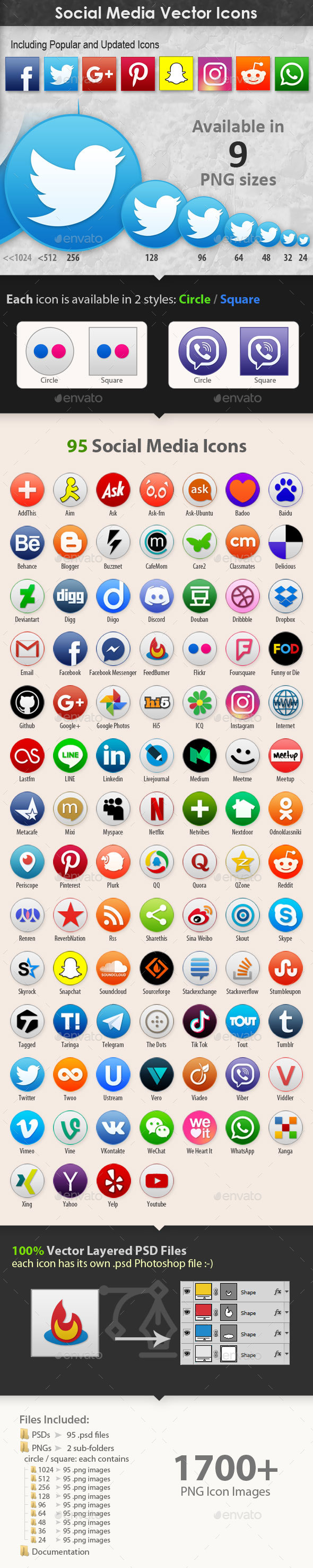 60 Social Media Icons - Media Icons